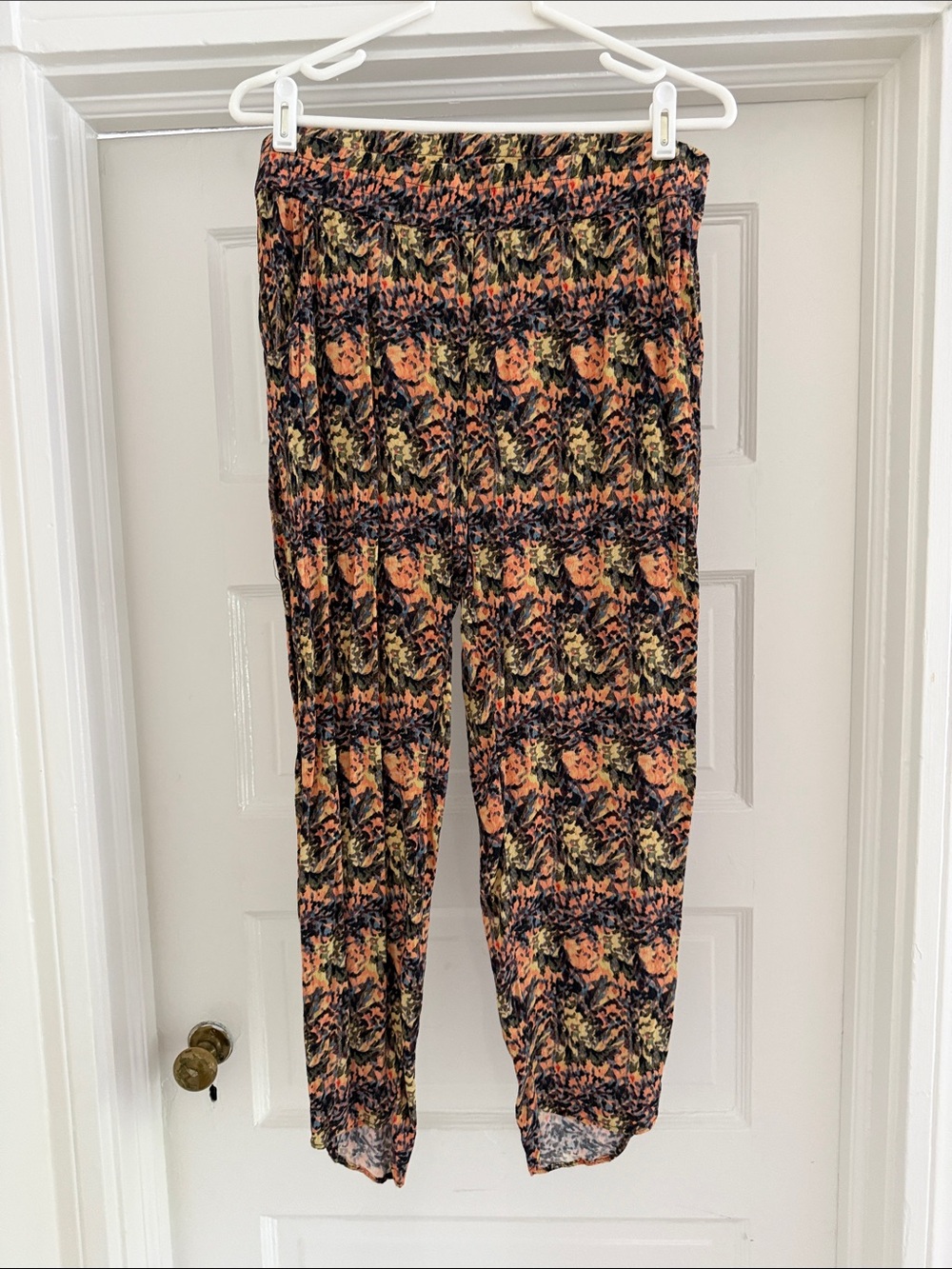 Sam & Lavi Floral Print Elastic-Waist Pants